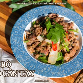 M225 - KHOÁ HỌC MÓN BẮP BÒ XÀO CẦN TÂY
