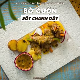 M365 - KHOÁ HỌC MÓN BÒ CUỘN SỐT BƠ CHANH DÂY