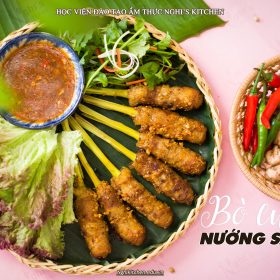 M351 - KHOÁ HỌC MÓN BÒ CUỘN NƯỚNG SẢ ỚT
