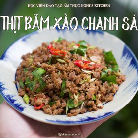 M412 - KHOÁ HỌC MÓN THỊT BĂM XÀO CHANH SẢ