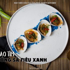 M448 - KHOÁ HỌC MÓN NGAO TÍM NƯỚNG SẢ TIÊU XANH