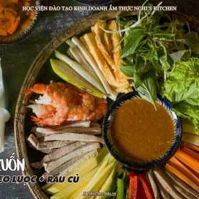 M540 - KHOÁ HỌC MÓN PHỞ CUỐN THỊT HEO LUỘC + RAU CỦ