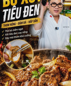 MV874 - KHOÁ HỌC MÓN BÒ SỐT TIÊU ĐEN